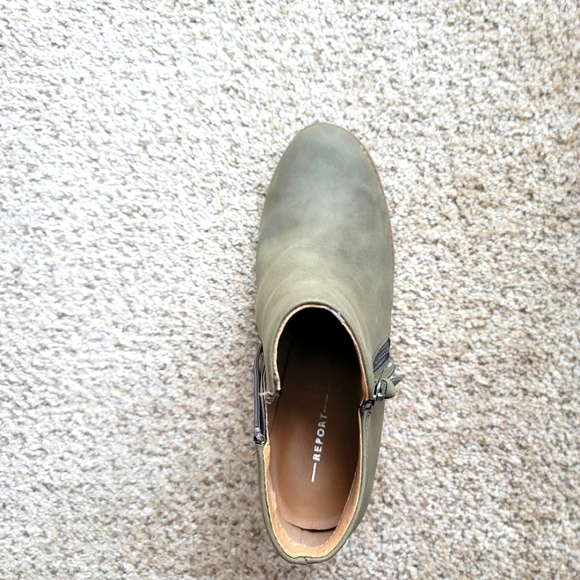 Report ankle boots dark green size 8.5 - Picture 2 of 2